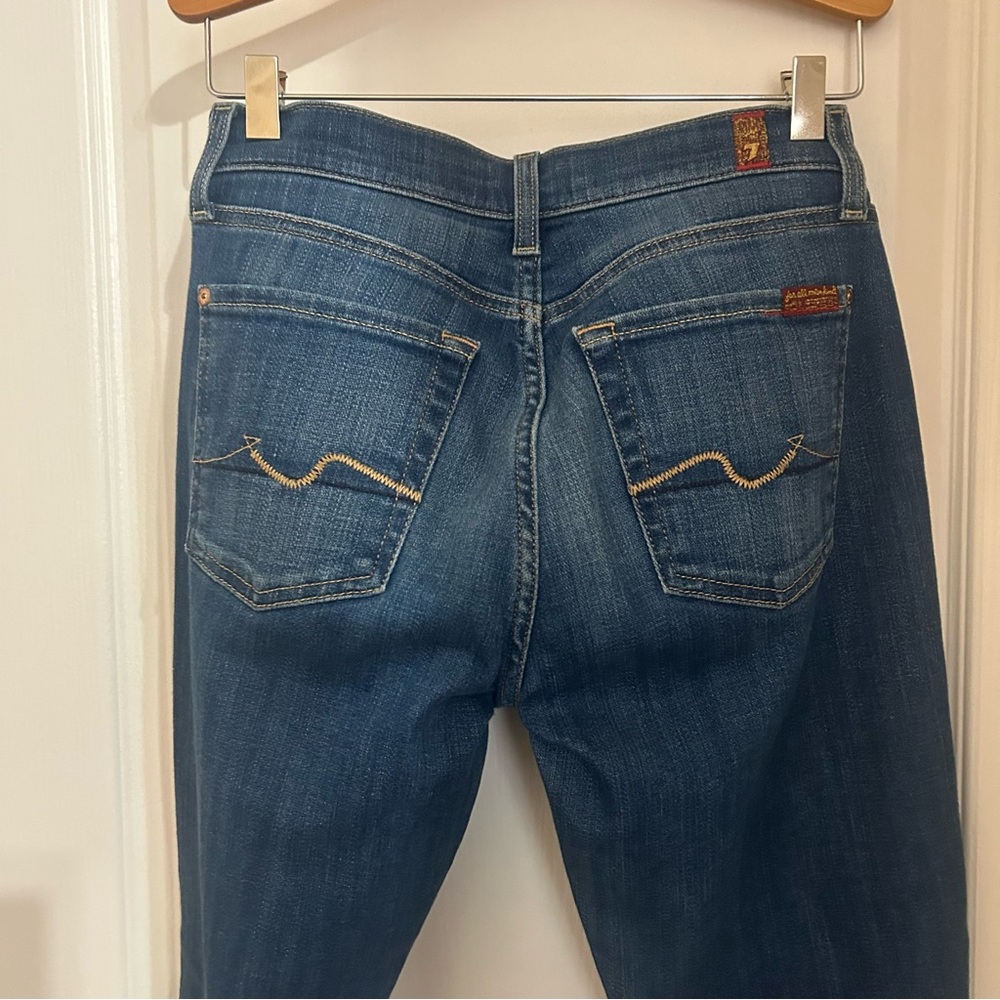 7 For All Mankind Women's Skinny Jeans — Medium Blue Wash